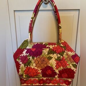 Bera Bradley Hello Dahlia! Tote Handbag